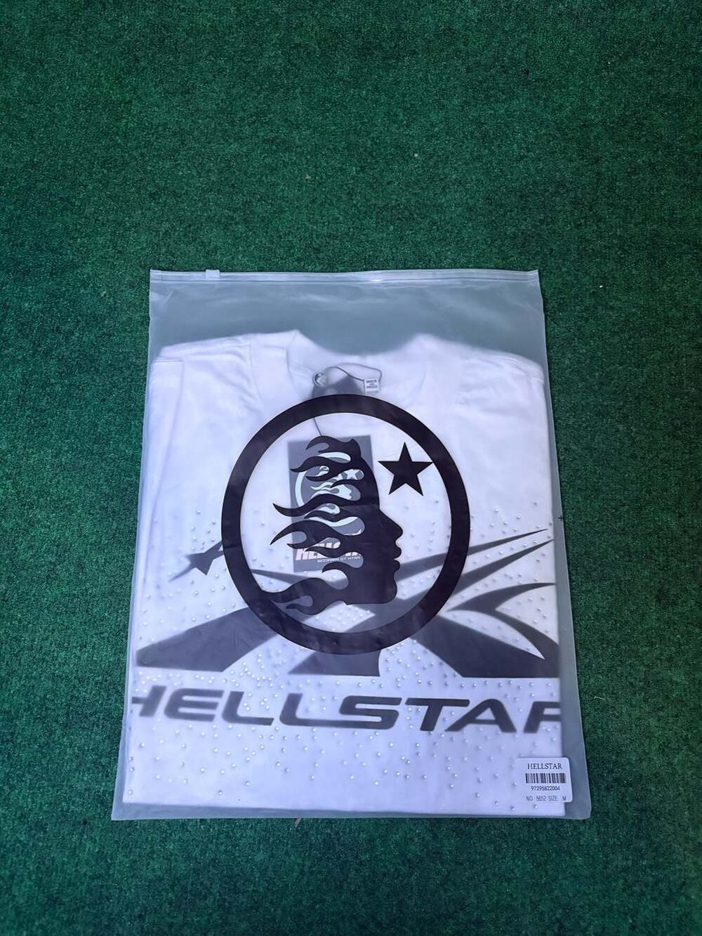 Hellstar Studios Path to Paradise White T-Shirt with Glitter Details Size M